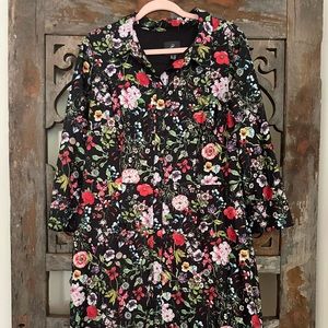EUC Bloom Printed Shirt Dress